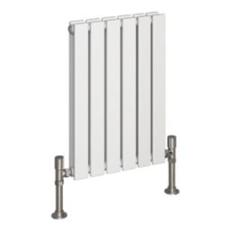 Reina Harley Double 600mm x 420mm 1540BTU White Vertical Designer Radiator