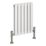 Reina Harley Double 600mm x 420mm 1540BTU White Vertical Designer Radiator