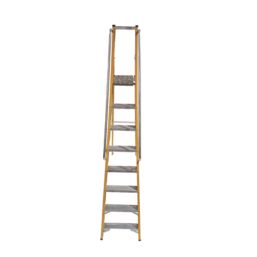 Lyte Fibreglass 2.71m 8 Step Platform Step Ladder With Handrail