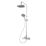 Triton Benito Rear-Fed Exposed Chrome Thermostatic Mixer Shower with Diverter