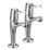 Bristan Lever Contemporary Single Lever High Neck Pillar Kitchen Taps Chrome 1 Pair