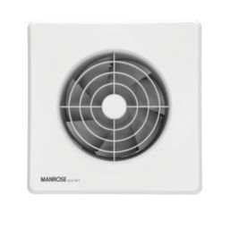 Manrose Quiet Fan X5/ QF100X5OP 100mm (4") Axial Bathroom Extractor Fan  White 220-240V