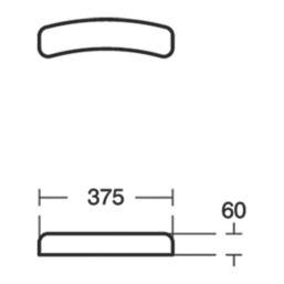 Ideal Standard Concept Freedom Gel Bath Headrest Grey