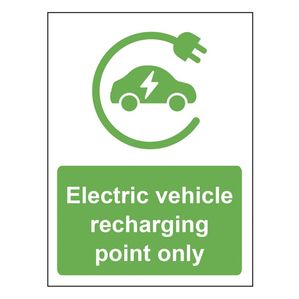 Essentials Recharging Sign 300mm x 400mm - Screwfix