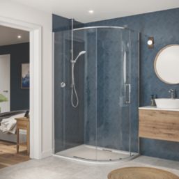 Mira Mode HP/Combi Ceiling-Fed Chrome Thermostatic Digital Mixer Shower