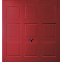 Gliderol Georgian 8' x 7' Non-Insulated Frameless Steel Up & Over Garage Door Ruby Red