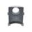 FloPlast MiniFlo uPVC Half Round Stop End Outlet Anthracite Grey 76mm x 50mm