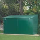 Asgard Max Plus 7' 6" x 3' 6" (Nominal) Pent Metal Bike Store Green