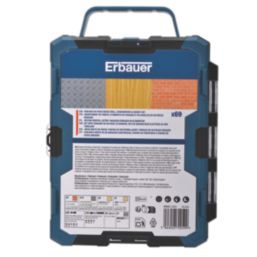 Erbauer  Multi-Material Drill & Screwdriver Bit Set 69 Pieces