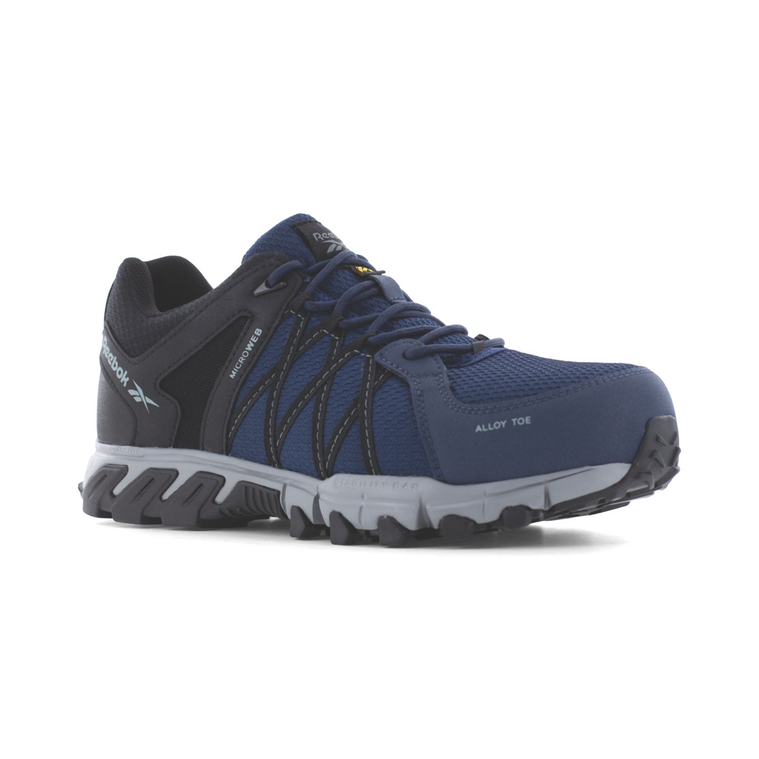 Reebok TrailGrip Size 7 Navy Water-Resistant Safety Trainers (806CU)