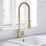 Swirl Seville  Mixer Tap Brushed Brass