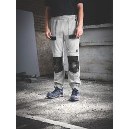 Site Malamute Joggers Grey Small 30 W 32 L - Screwfix