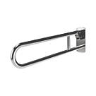 Nymas NymaCARE Doc M Hinged Support Rail Polished Stainless Steel 800mm x 245mm x 32mm