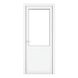 Crystal  1-Panel 1-Clear Light Right-Handed White uPVC Back Door 2090mm x 920mm