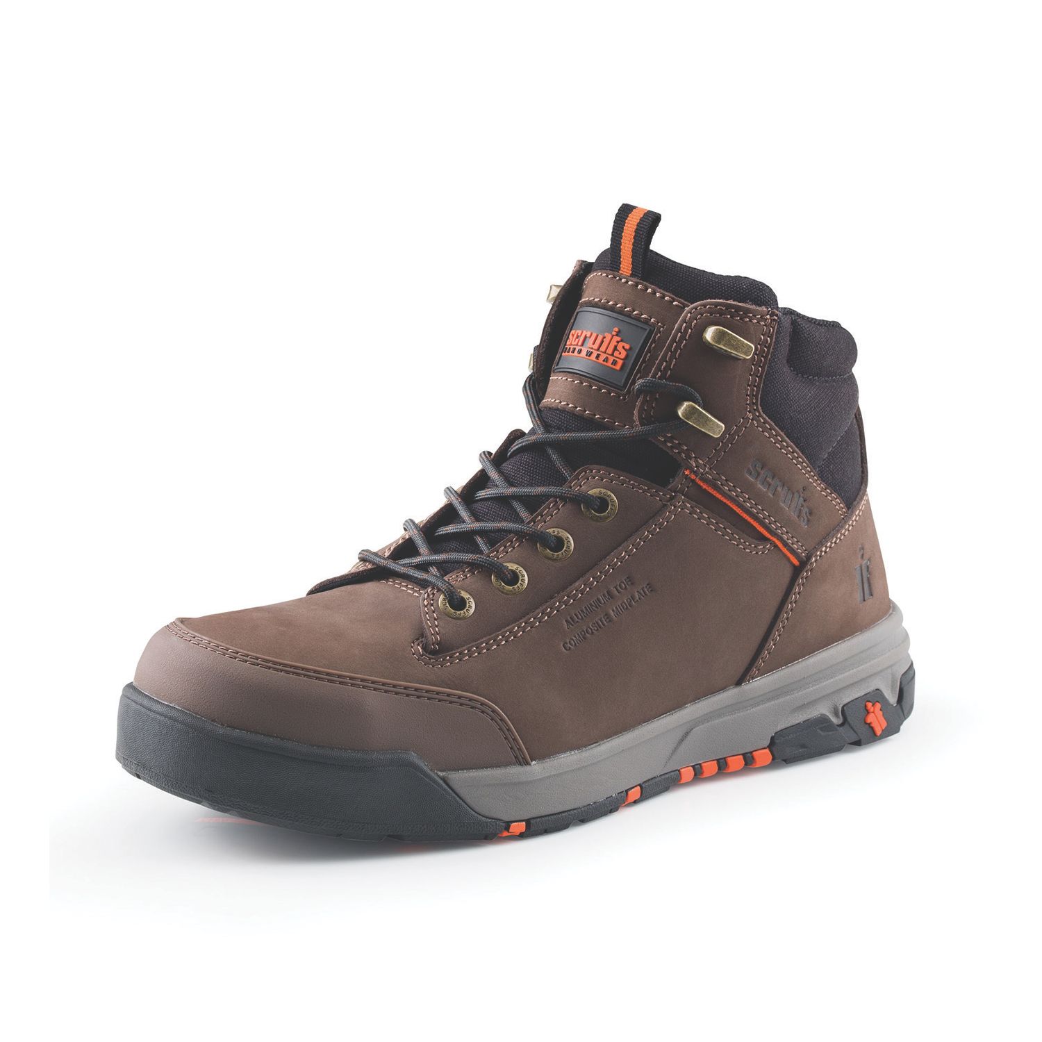 Scruffs Switchback 3 Size 10 Chocolate Water-Resistant Safety Boots (806KH)
