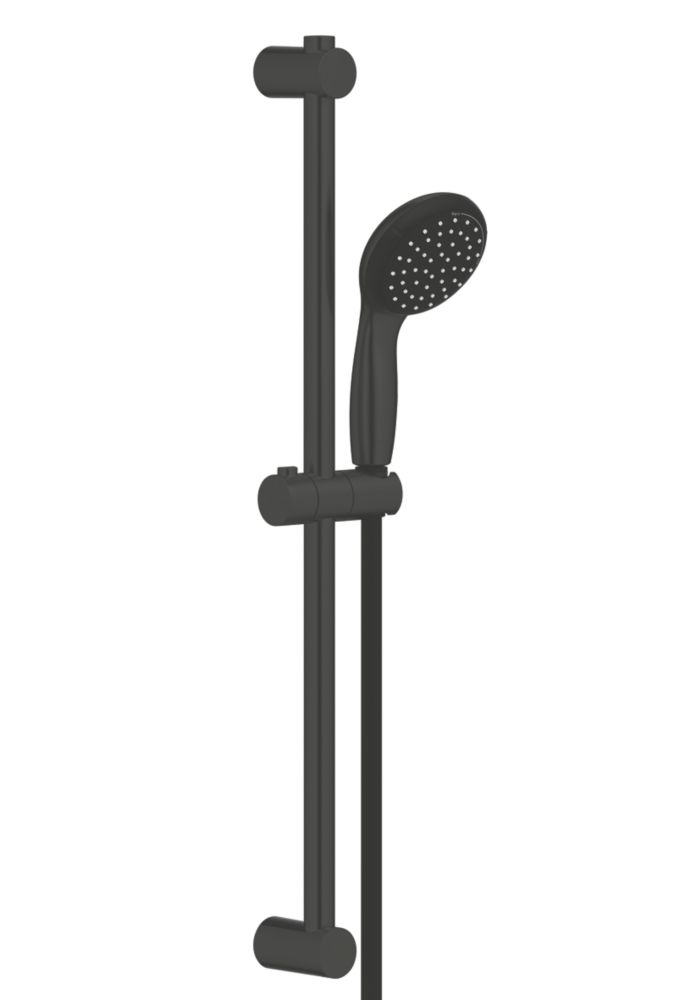 Grohe QuickFix Vitalio Start 100 Shower Rail Set Matt Black