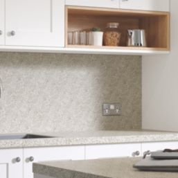 Wilsonart Options Plus Matt Beige Granite Effect Laminate Breakfast Bar 4100mm x 900mm x 38mm