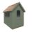 Forest FRA58GNIN 5' 6" x 8' 6" (Nominal) Apex Overlap Timber Shed with Assembly