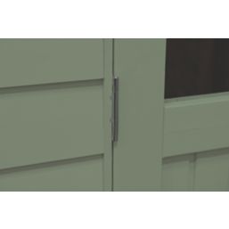 Forest FRA58GNIN 5' 6" x 8' 6" (Nominal) Apex Overlap Timber Shed with Assembly