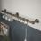 Rothley  8-Hook Utensil Rail Kit Anique Brass 600mm