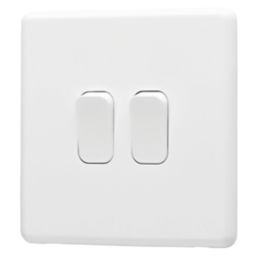 Arlec  10A 2-Gang 2-Way Light Switch  White