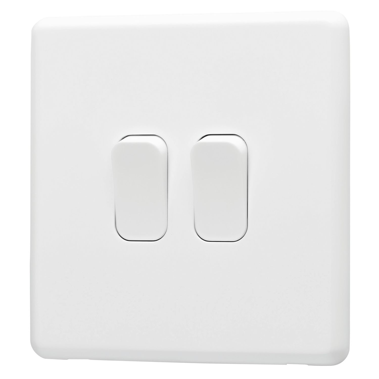 Arlec 10A 2-Gang 2-Way Light Switch White (806RU)