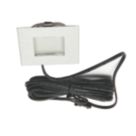 VEW Strata Recessed Square LED Kitchen Plinth Light Steel 0.18W 20lm