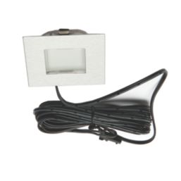 VEW Strata Recessed Square LED Kitchen Plinth Light Steel 0.18W 20lm