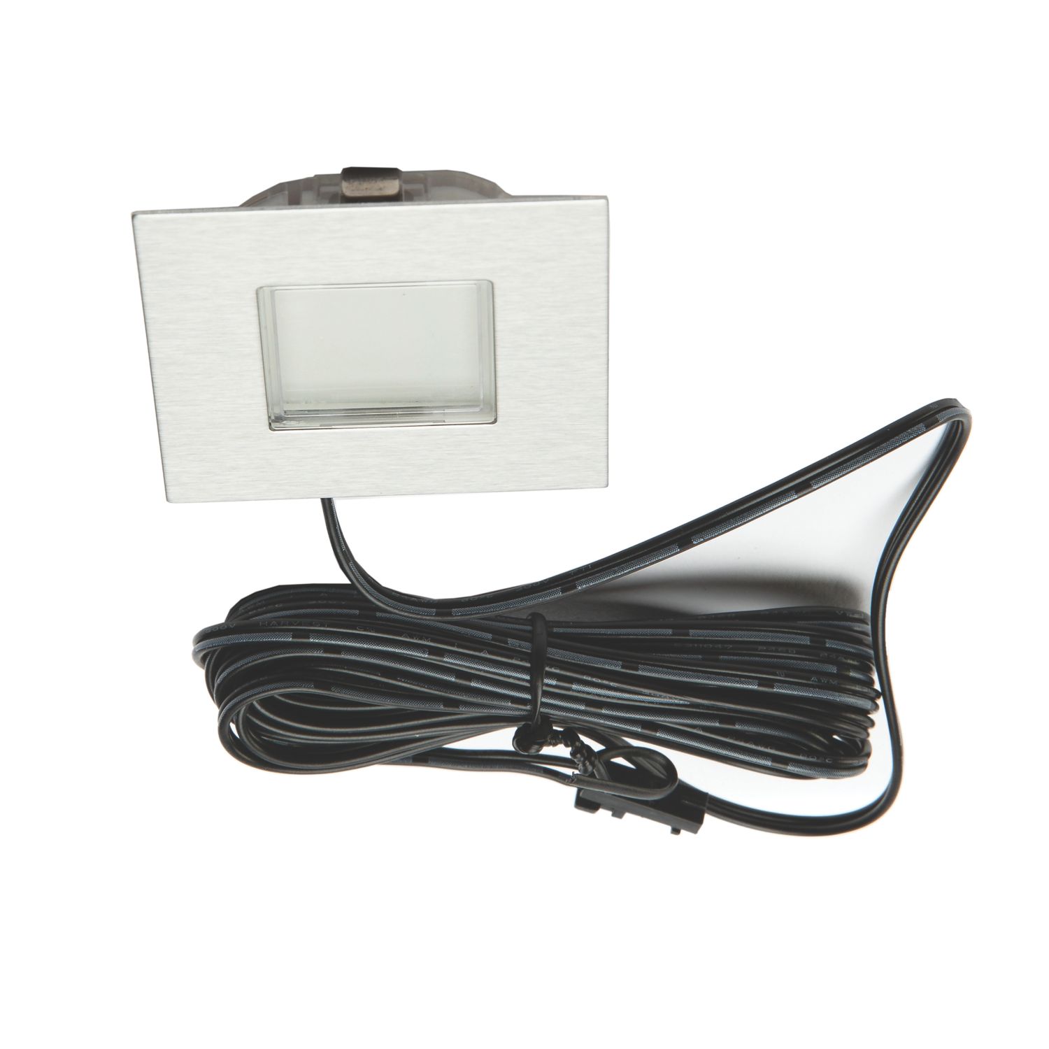 VEW Strata Recessed Square LED Kitchen Plinth Light Steel 0.18W 20lm (806TW)