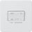 Knightsbridge  10AX 1-Gang TP Fan Isolator Switch Matt White