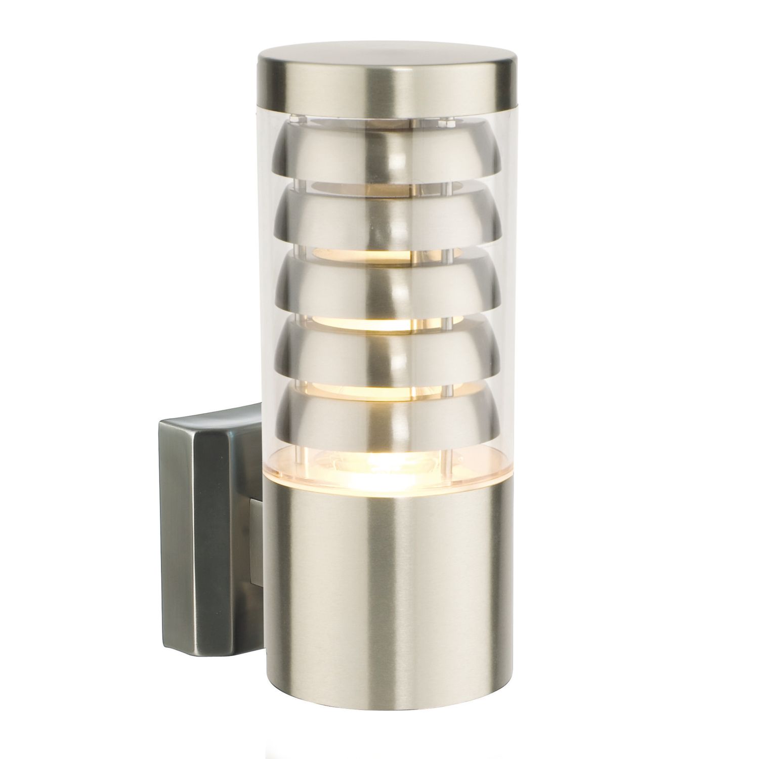 Saxby Tango Outdoor Wall Light Brushed Stainless Steel (806VX)