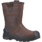 Amblers 983C Conqueror Size 6.5  Brown Waterproof  Safety Rigger Boots