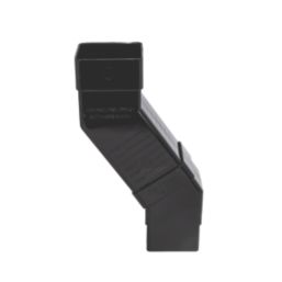 FloPlast  Square 25-65mm Adjustable Offset Bend Black 65mm