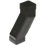 FloPlast  Square 25-65mm Adjustable Offset Bend Black 65mm