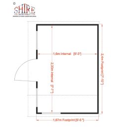 Shire Loft 8' x 5' 6" (Nominal) Shiplap T&G Timber Playhouse