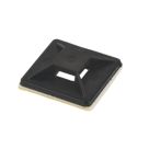 Essentials Cable Tie Bases Black 25mm x 25mm 100 Pack