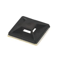 Essentials Cable Tie Bases Black 25mm x 25mm 100 Pack Price Comparisons | Compare The Build