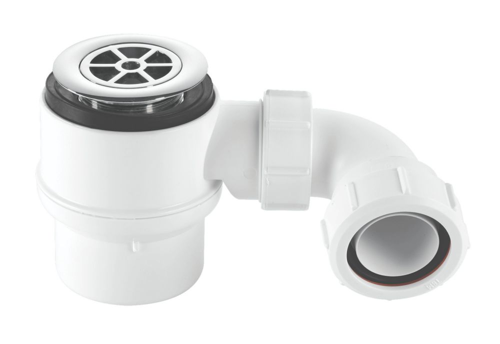 McAlpine Shower Trap White 40mm Screwfix
