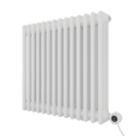 Azur Duke 700W 3-Column Electric Radiator 600mm x 650mm White 2389BTU