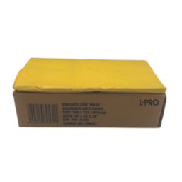 L-PRO 10609 Yellow Polythene Sacks / Bin Liners 90Ltr 200 Pack