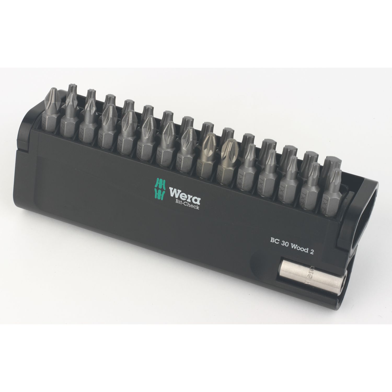 Wera Bit-Check 30 Wood 2 1/4" Hex Shank Mixed Bit Set 30 Pieces (807FW)