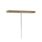 Spacepro  Interior Unit Shelf with Hanger Bar Oak 2700mm x 110mm