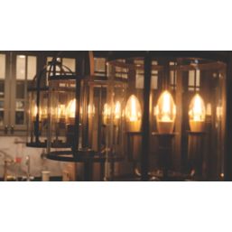 4lite  E14 Candle LED Smart Light Bulb 5W 470lm 2 Pack