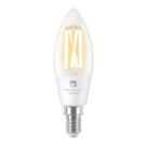 4lite  E14 Candle LED Smart Light Bulb 5W 470lm 2 Pack