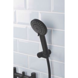 Bristan Mila Black 140mm Deck Mounted Dual Control Manual Shower Mixer Tap