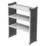 Van Guard  Universal Trade Van Racking Unit (3 Straight Shelves) 1000mm x 381mm x 1279mm