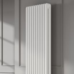 Reina 1800mm x 375mm 6574BTU White Vertical 2 Column Radiator