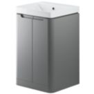 Floorstanding Vanity Unit & Basin Matt Grey 500mm x 460mm x 840mm