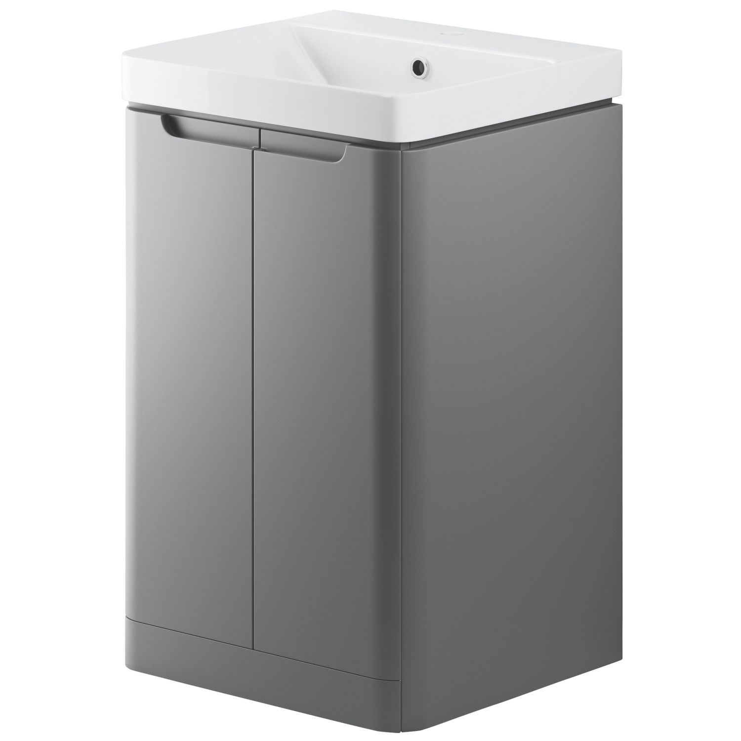 Floorstanding Vanity Unit & Basin Matt Grey 500mm x 460mm x 840mm (807PJ)