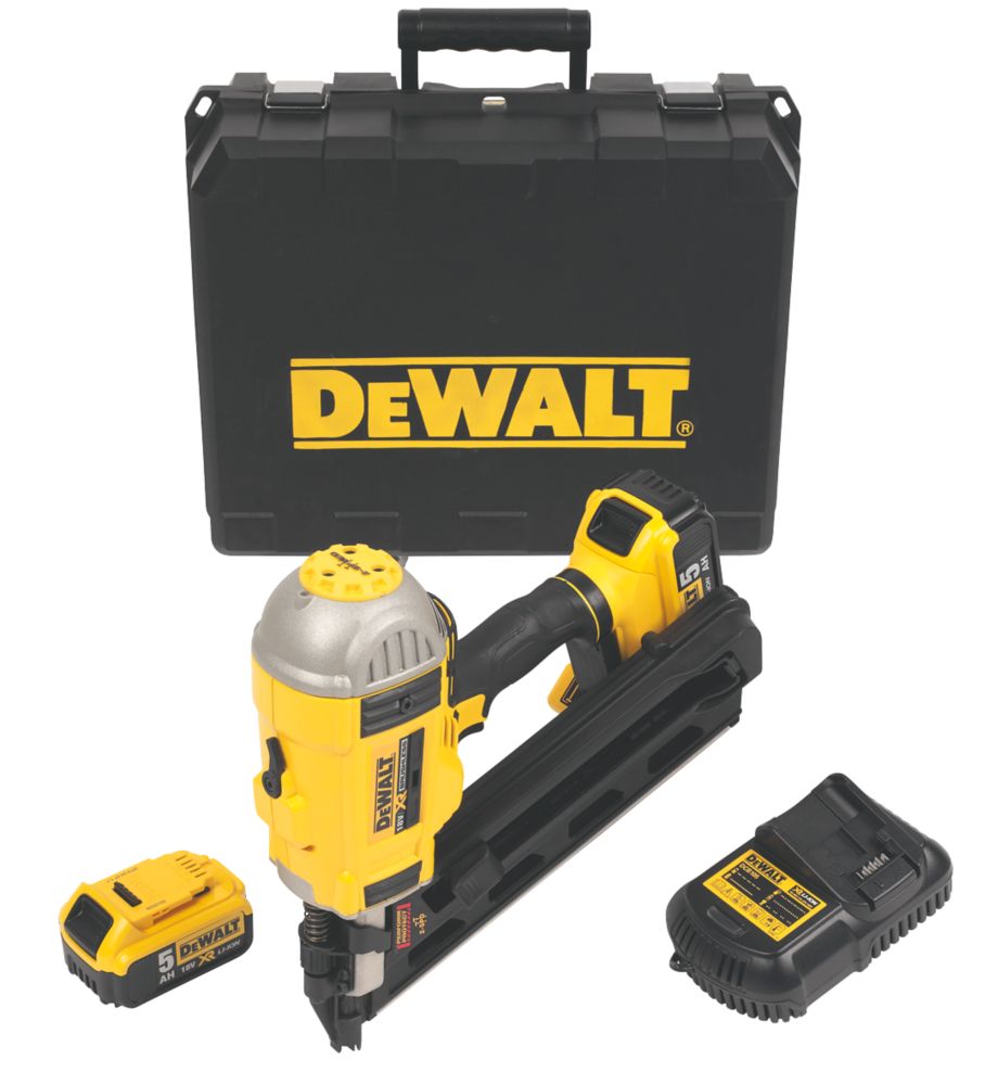 Refurb DeWalt DCN692P2-GB 90mm 18V 2 x 5.0Ah Li-Ion XR Brushless First Fix Cordless Nail Gun